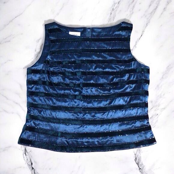 Talbots Sleeveless Top Blouse Shirt - Size 16 - Green - Picture 1 of 8